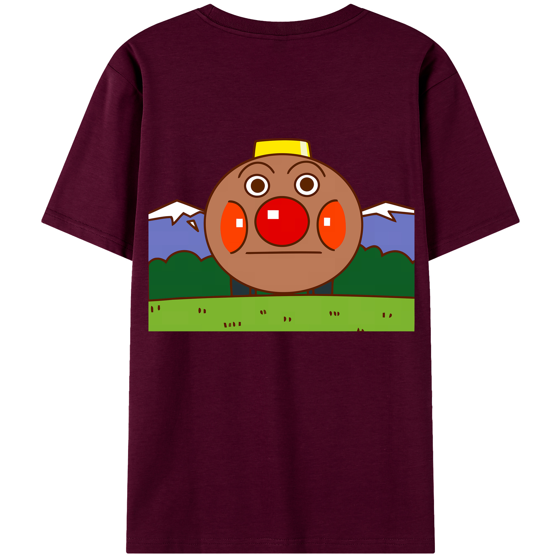 （画像用） アンパンマン Anpanman レディース半袖Tシャツ(バックプリント)